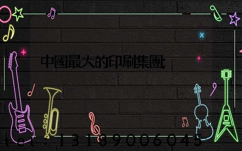 中國最大的印刷集團