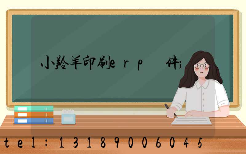 小羚羊印刷erp軟件