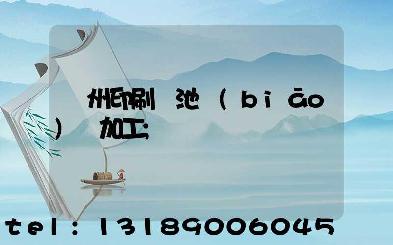 廣州印刷電池標(biāo)簽加工