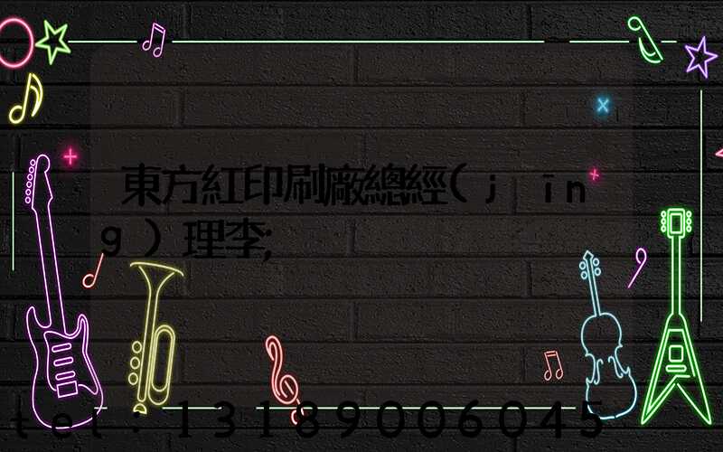 東方紅印刷廠總經(jīng)理李