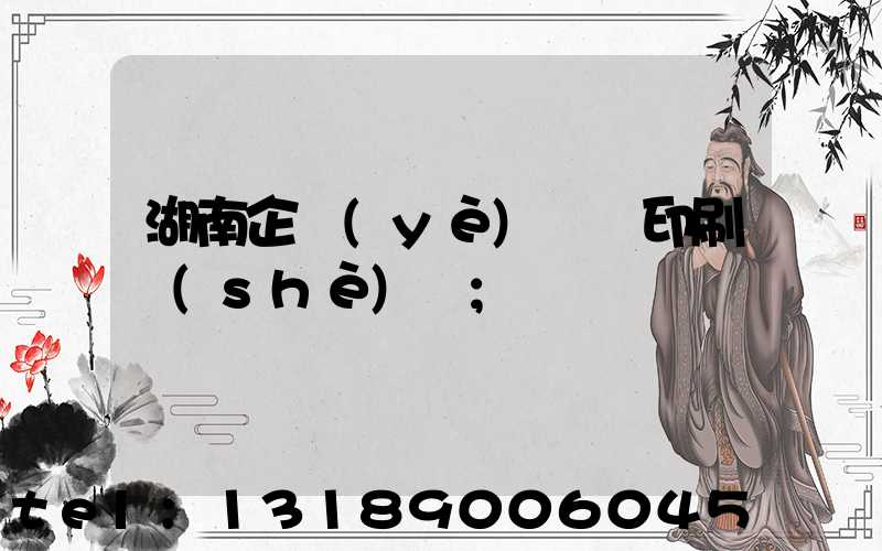 湖南企業(yè)畫冊印刷設(shè)計